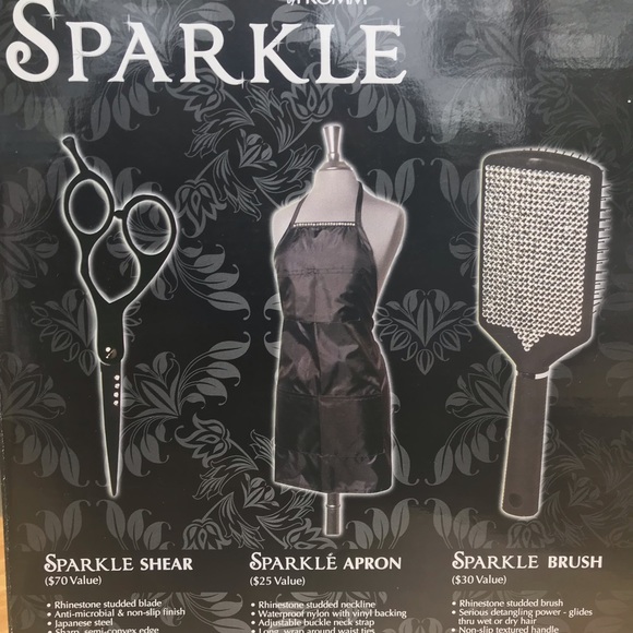 Fromm Sparkle Rhinestone Shear, Apron & Brush Set - Picture 5 of 9